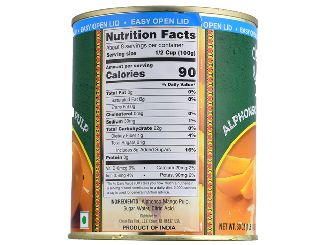 Alphonso Mango Pulp (30oz)