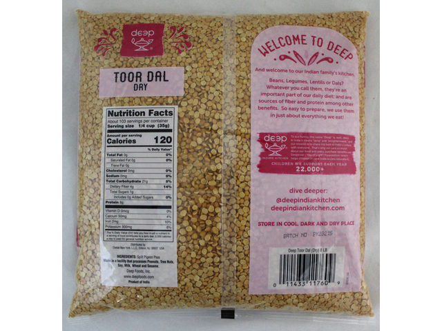 Toor Dal Dry (8lb)