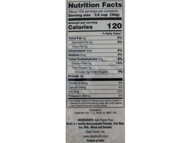 Toor Dal Dry (8lb)