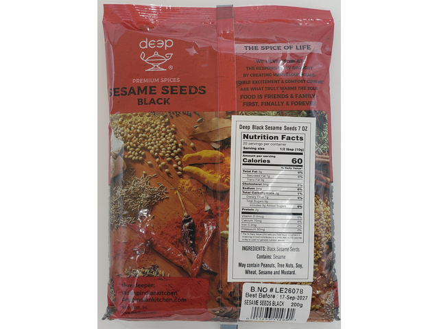 Sesame Seeds - Black 7oz